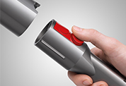 close up image of the Dyson Cinetic Big Ball, focusing on the Quick-release tools.